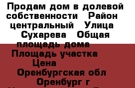 Продам дом в долевой собственности › Район ­ центральный › Улица ­ Сухарева › Общая площадь дома ­ 33 › Площадь участка ­ 1 › Цена ­ 800 000 - Оренбургская обл., Оренбург г. Недвижимость » Дома, коттеджи, дачи продажа   
